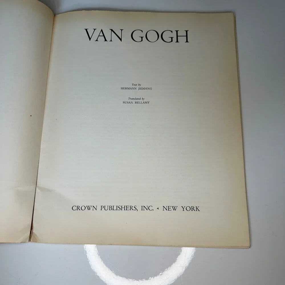 Van Gogh The Folio Art Books Art Book H. Jedding‎ Vintage Art Italy